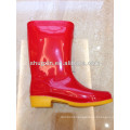 cheap women black rain boots/women pvc boots